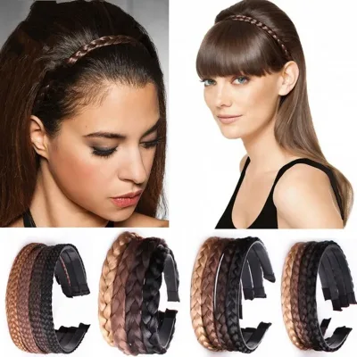 Bandeau tressé synthétique pour femme – image 3