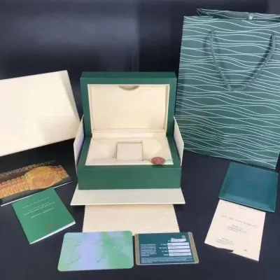 Boîte à montre verte avec carte – image 2