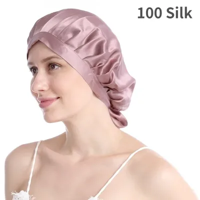 Bonnet de nuit en soie pour femme – image 2