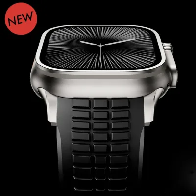 Bracelet de montre en caoutchouc unisexe