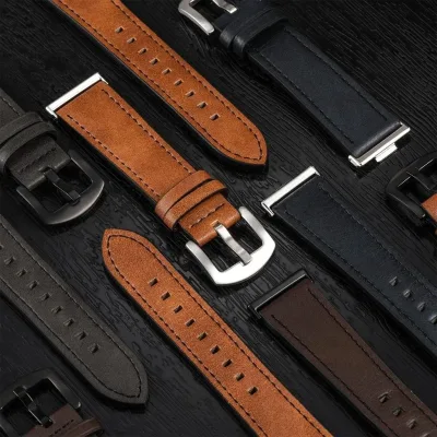 Bracelet de montre en cuir, modèle unisexe – image 3