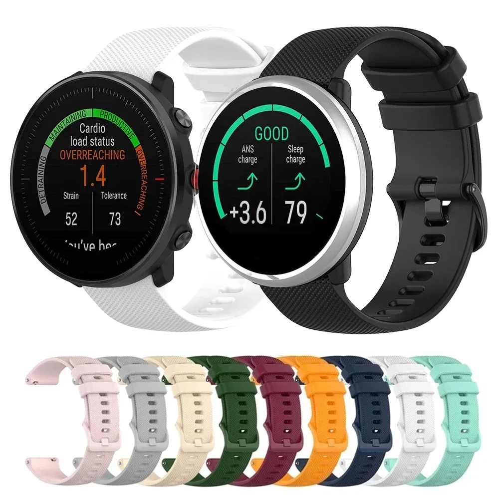 Bracelet de montre en silicone noir