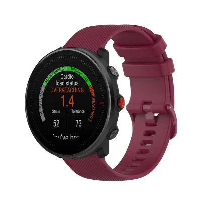 Bracelet de montre en silicone noir – image 2