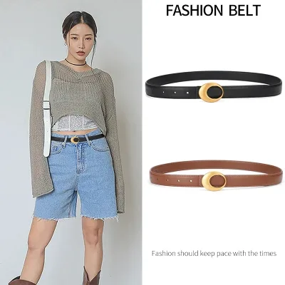 Ceinture en cuir fendu pour femme – image 2