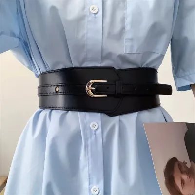 Ceinture large femme en simili cuir – image 2