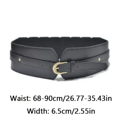 Ceinture large femme en simili cuir – image 3