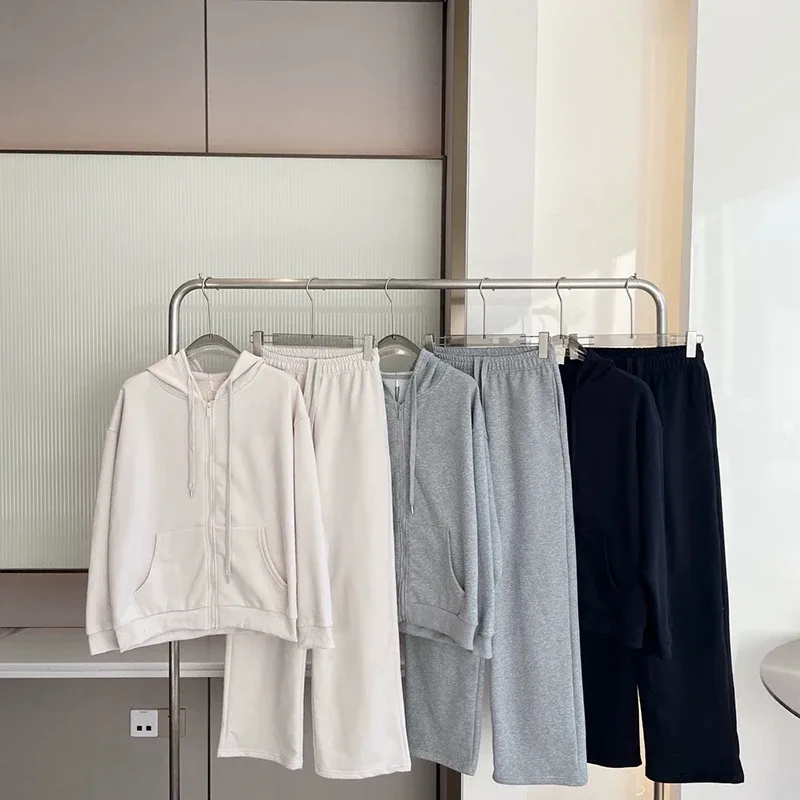 Ensemble sweat à capuche et pantalon en coton