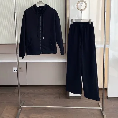 Ensemble sweat à capuche et pantalon en coton – image 2