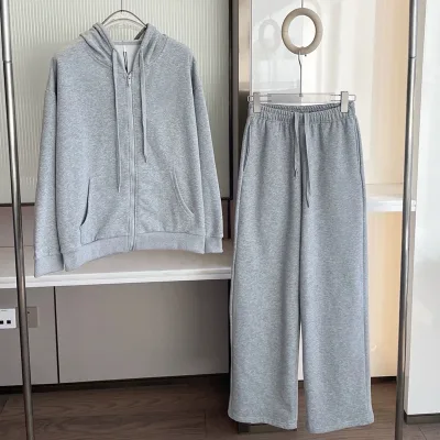 Ensemble sweat à capuche et pantalon en coton – image 3