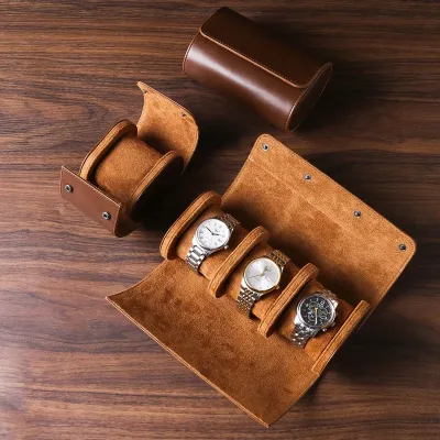Étui à montres en cuir rectangulaire – image 2