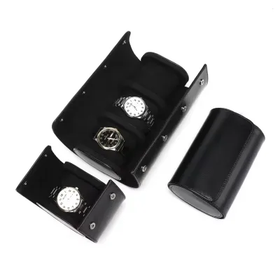 Étui à montres en cuir rectangulaire – image 3