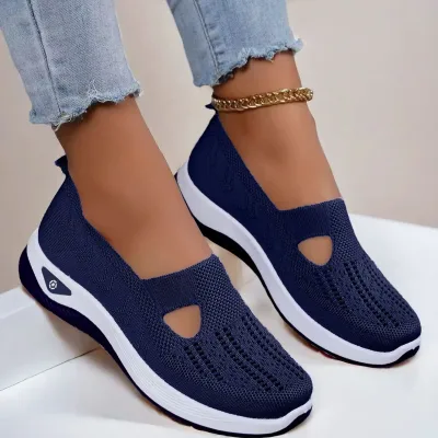 Mocassins plats en maille aérée pour femme – image 2