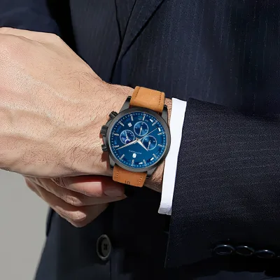 Montre chronographe homme à quartz – image 2