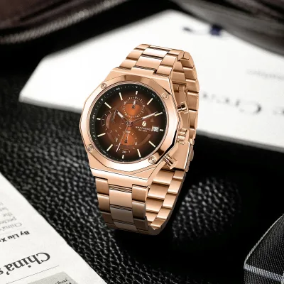 Montre chronographe homme en acier inoxydable – image 2
