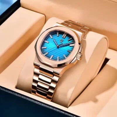 Montre mécanique homme en acier inoxydable – image 3