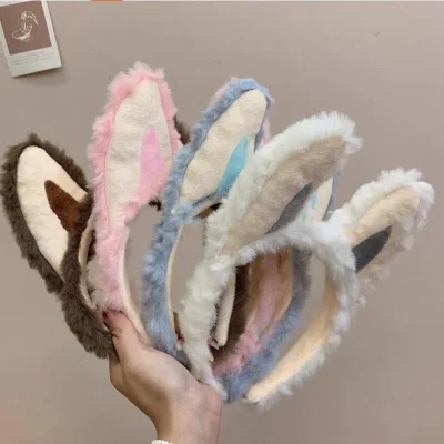 Serre-tête en peluche à oreilles d'elfe – image 3